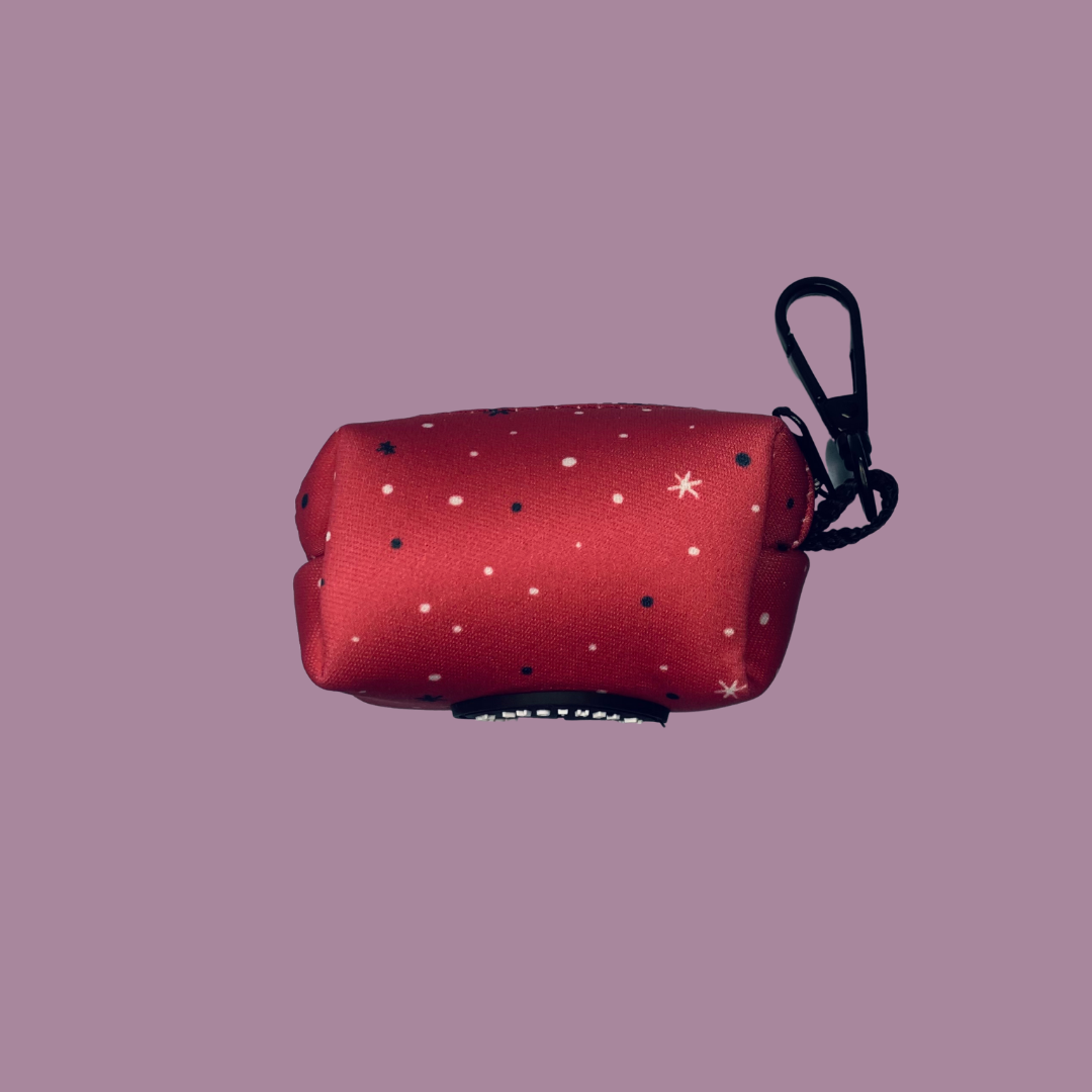 Winter Poo Bag Holder - Red
